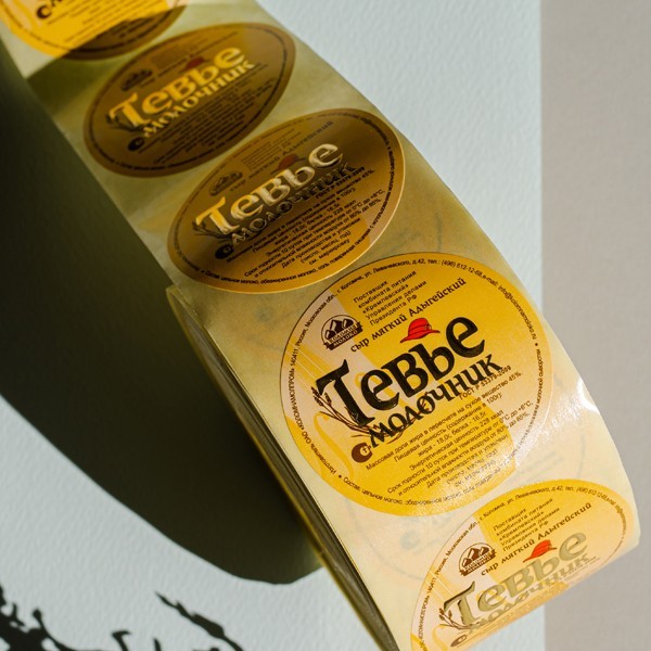 Этикетка с тиснением